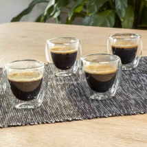 double walled espresso cups Set of 4