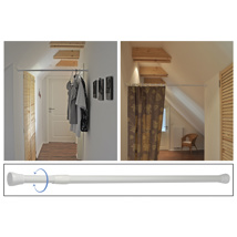 Shower Curtain Rod extendable from 140 cm to 260 cm