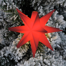 star with one warm white  12 cm 