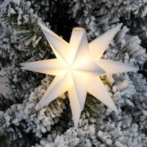 star with one warm white  12 cm 