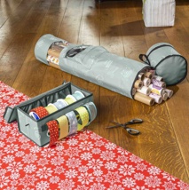 Organizer, wrapping paper and ribbon 5x wrapping paper and ribbon, assorted