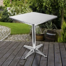 Rectangular Folding Alu Bistro Table Size: 60 x 60 x 70cm