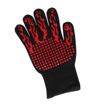 BBQ glove two side silicone coating