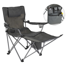 luxury camping chair with footrest