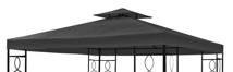 Roof for gazebo 62604 - anthracite 180 g/m² polyester