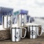 300ml Stainless Steel mug with carabiner handle 