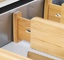 bamboo drawer organizer 4 pcs set
