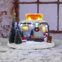 tree-selling trailer with LED,  25 x 18,5 x 17 cm 