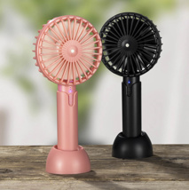 hand-hold fan with base size: 21 x 9 x 3,5cm